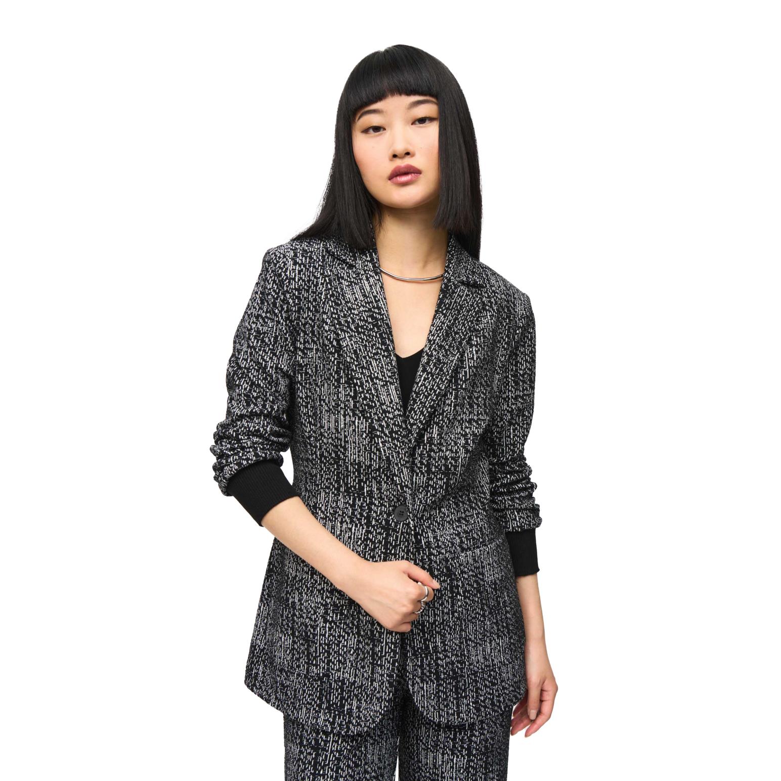 Joseph Ribkoff Tweed Knit Blazer